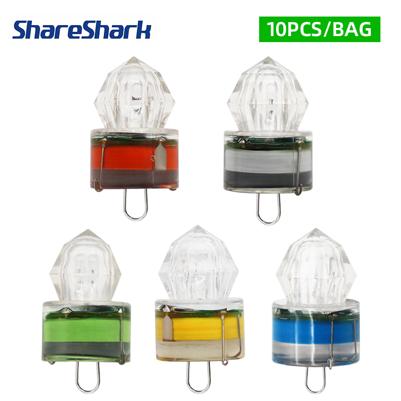 Fishing Bag Waterproof - Светодиодные рыболовные фонари ShareShark, 10 шт./упак.,