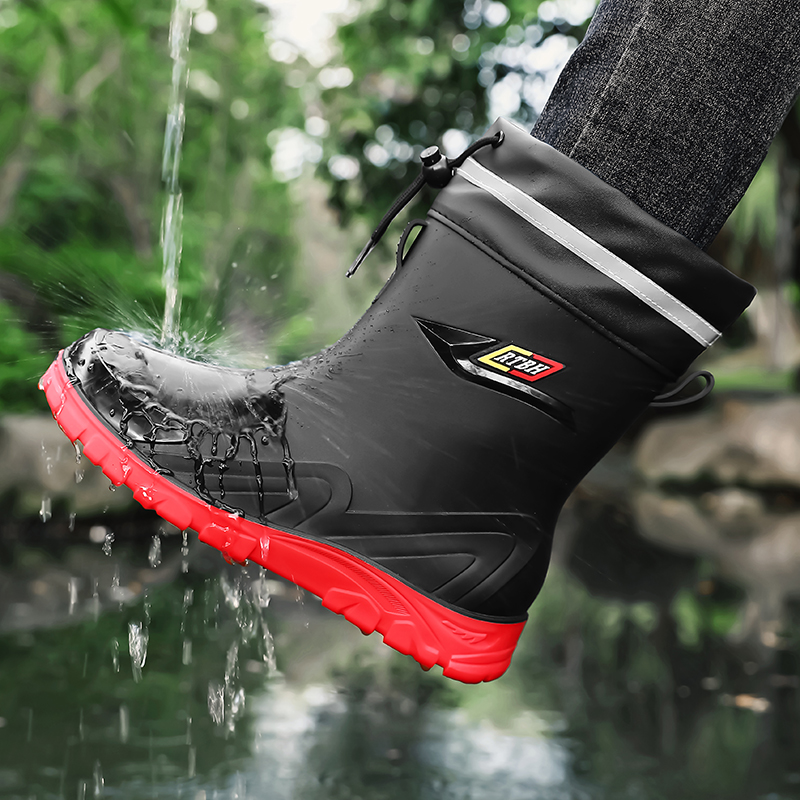 Fishing Boots - Мужские высокие повседневные непромокаемые ботинки для