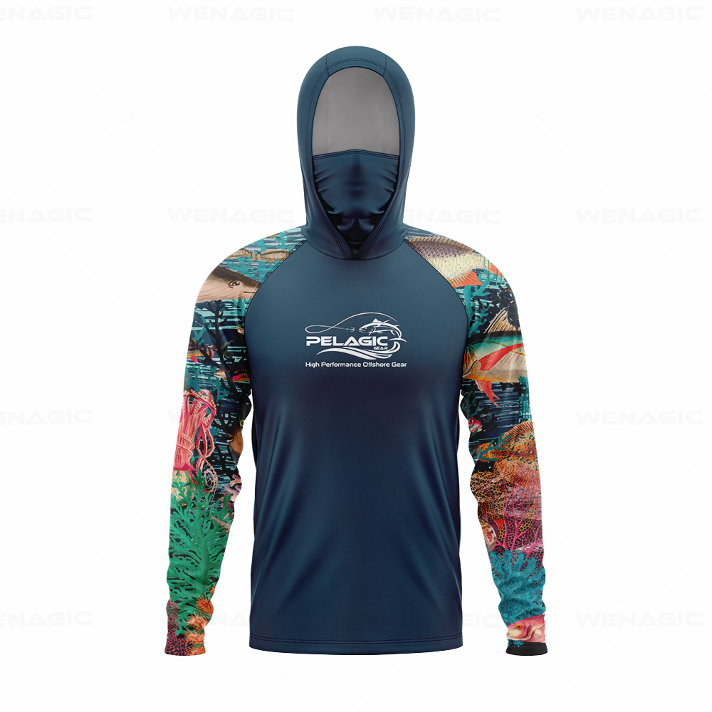Fishing Shirt Uv Protection - Мужская рыболовная футболка с длинным рукавом
