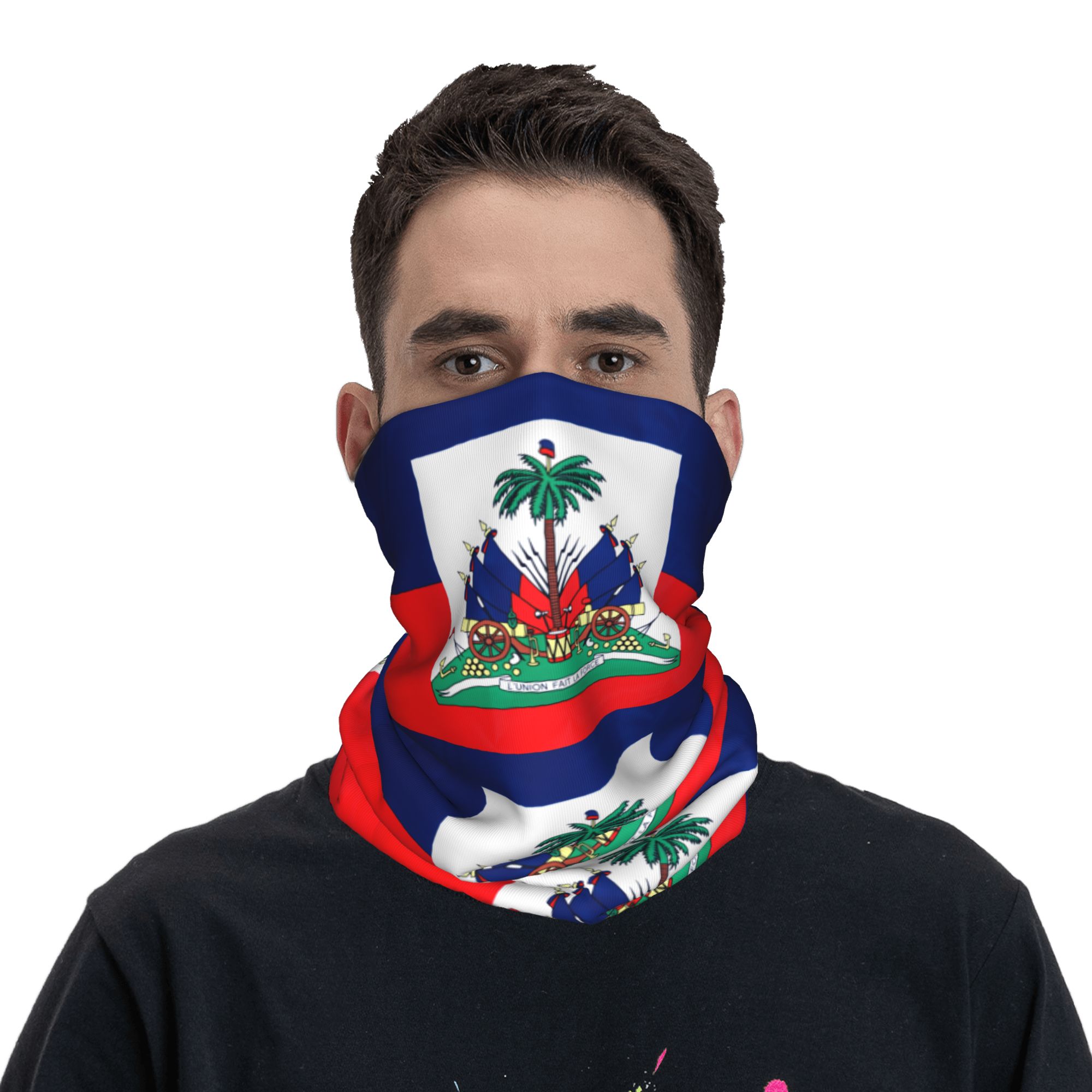 Fishing Mask Sun Protection - Балаклава для активного отдыха с флагом