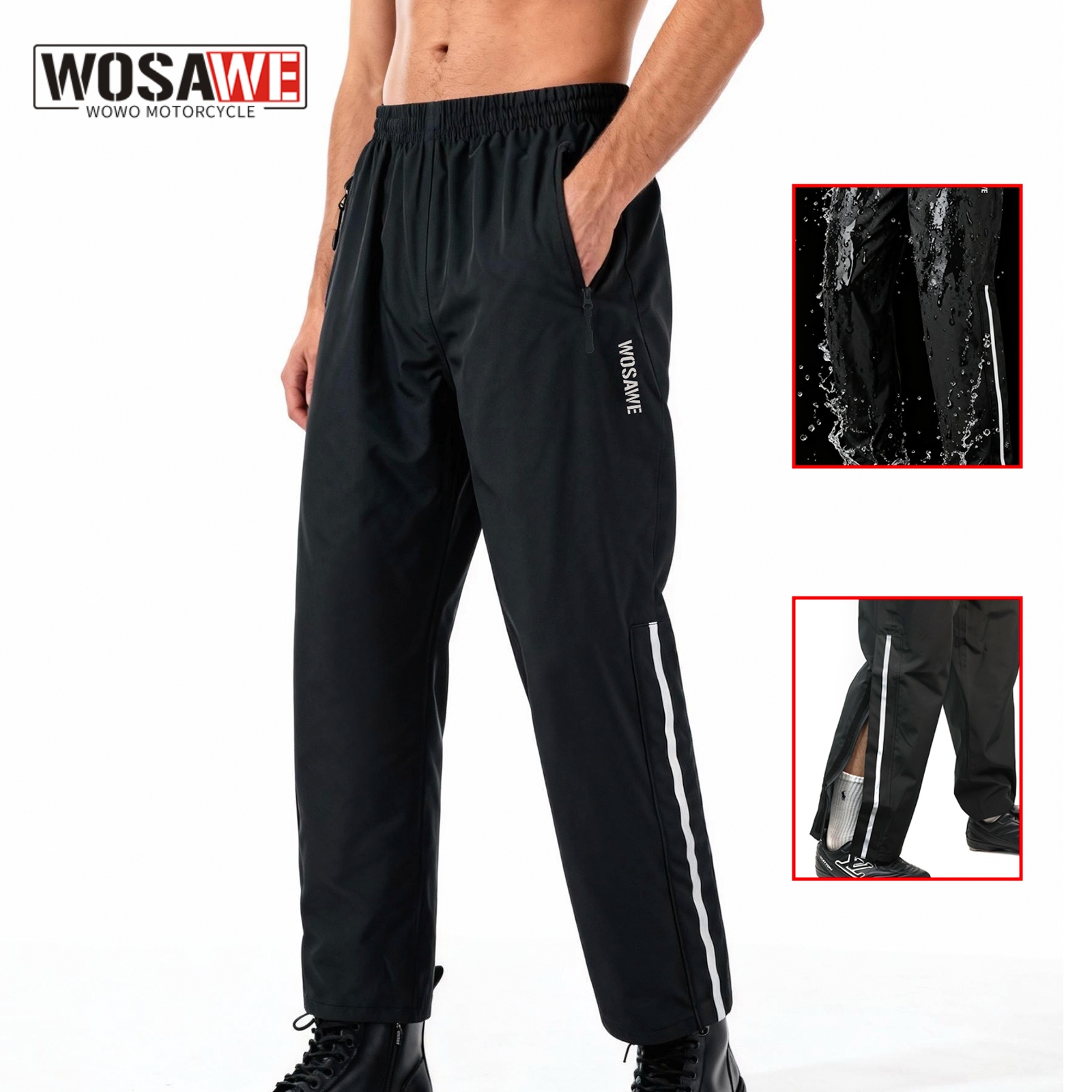 Fishing Rain Suit - WOSAWE мотоциклетные непромокаемые одиночные брюки водонепроницаемые