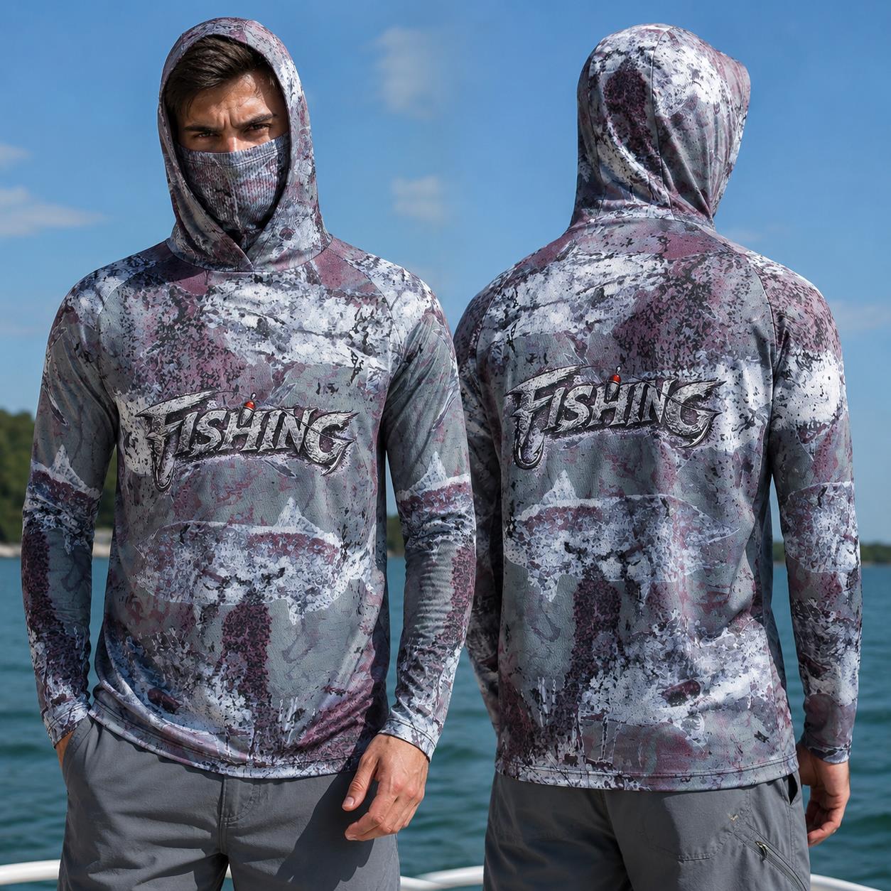 Fishing Hoodie - Рыболовная рубашка с капюшоном для мужчин,