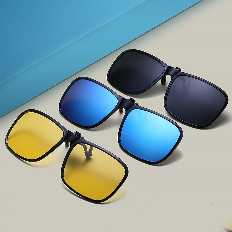 Fishing Sunglasses Polarized - Квадратные поляризованные солнцезащитные очки с зажимом