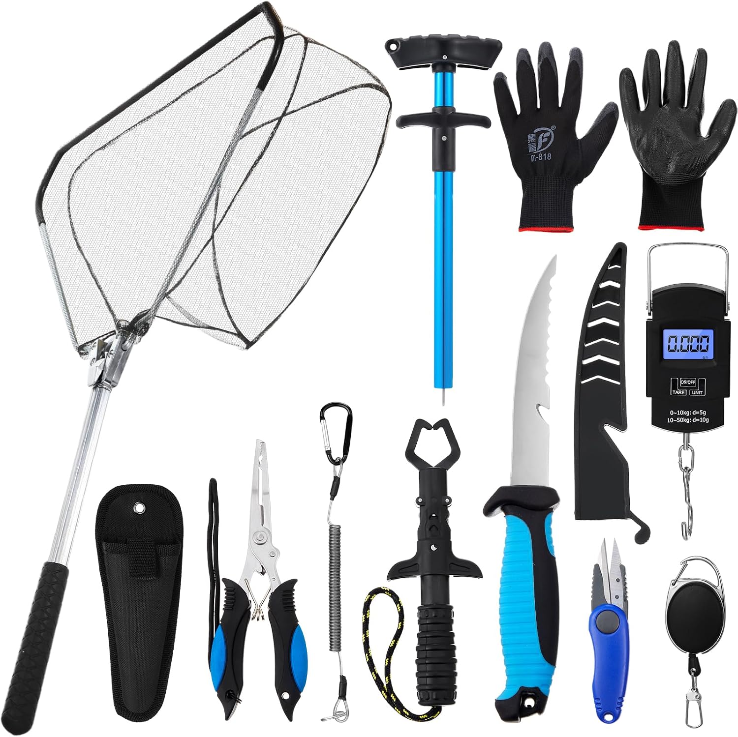 Fishing Gloves - Набор из 10 многофункциональных рыболовных инструментов: