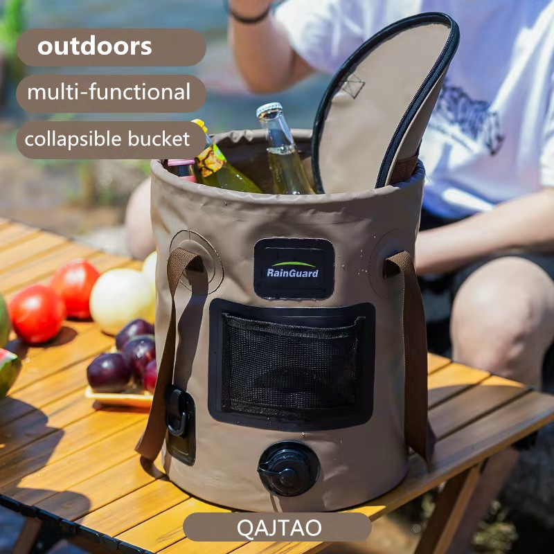 Портативное складное ведро 25  – обзор и цена Fishing Bag Waterproof
