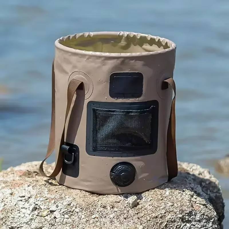 Портативное складное ведро 25  – обзор и цена Fishing Bag Waterproof