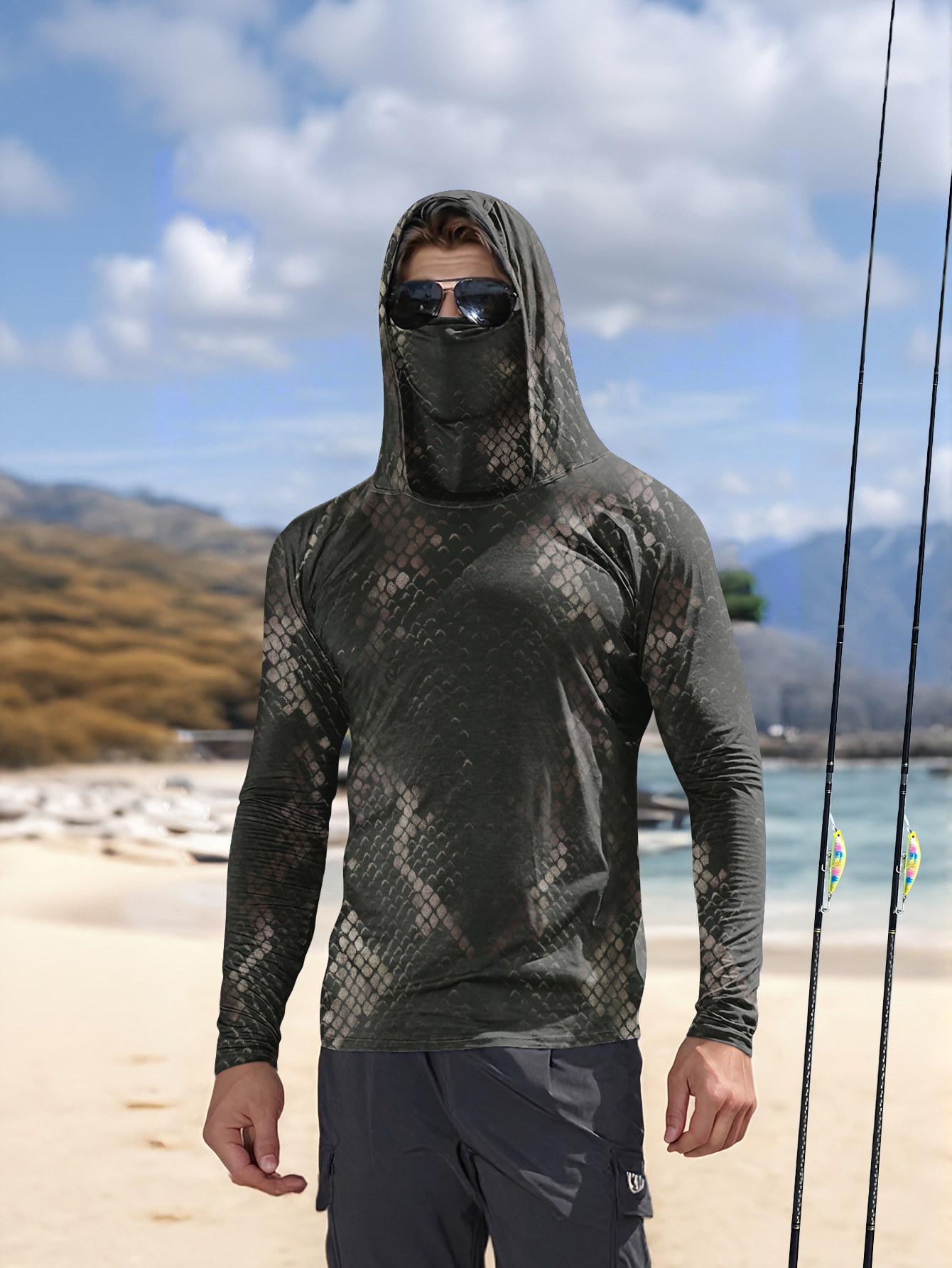 Мужская рыболовная рубашка с к – обзор и цена Fishing Shirt Uv Protection