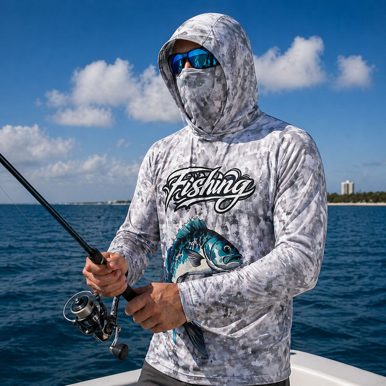 Рыболовная рубашка с капюшоном – обзор и цена Fishing Hoodie