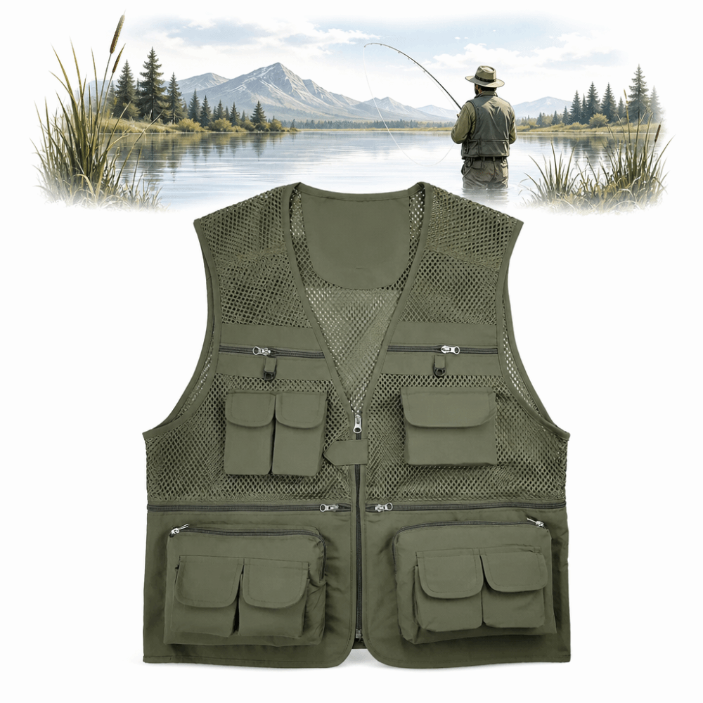 Прочный рыболовный жилет с 16  – обзор и цена Fishing Vest