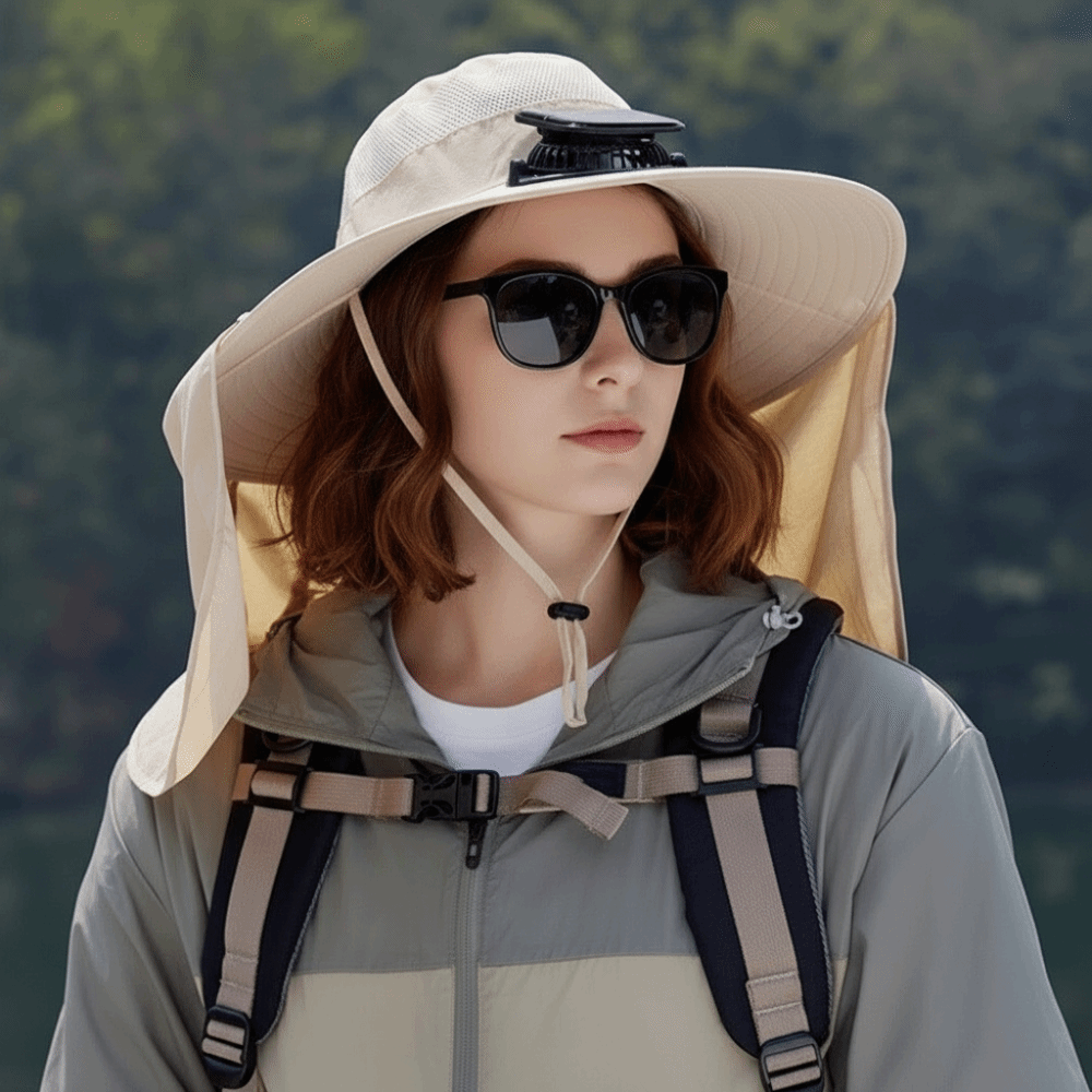 Модная шляпа с вентилятором и  – обзор и цена Fishing Hat