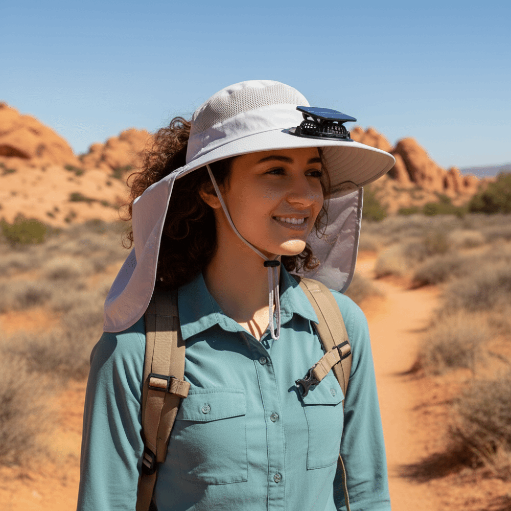 Модная шляпа с вентилятором и  – обзор и цена Fishing Hat