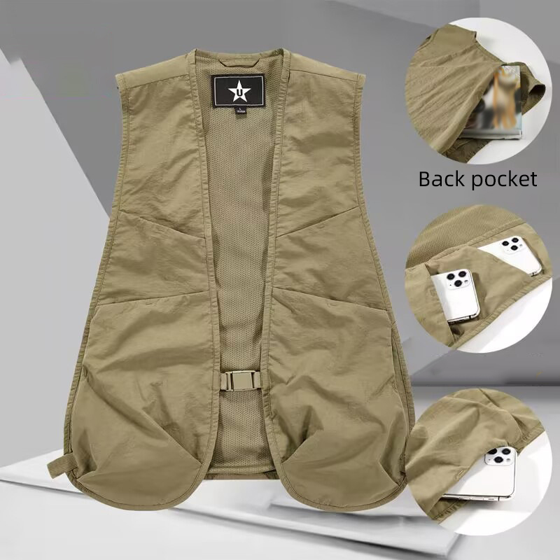 Легкий жилет унисекс, жилет с  – обзор и цена Fishing Vest